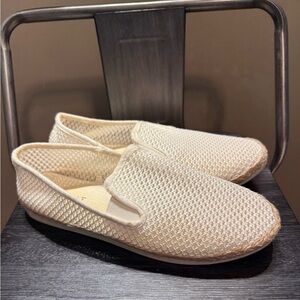 Esprit Women Shoes Espadrille Loafer Slip On Flat Cream Shoes Size 8.5M